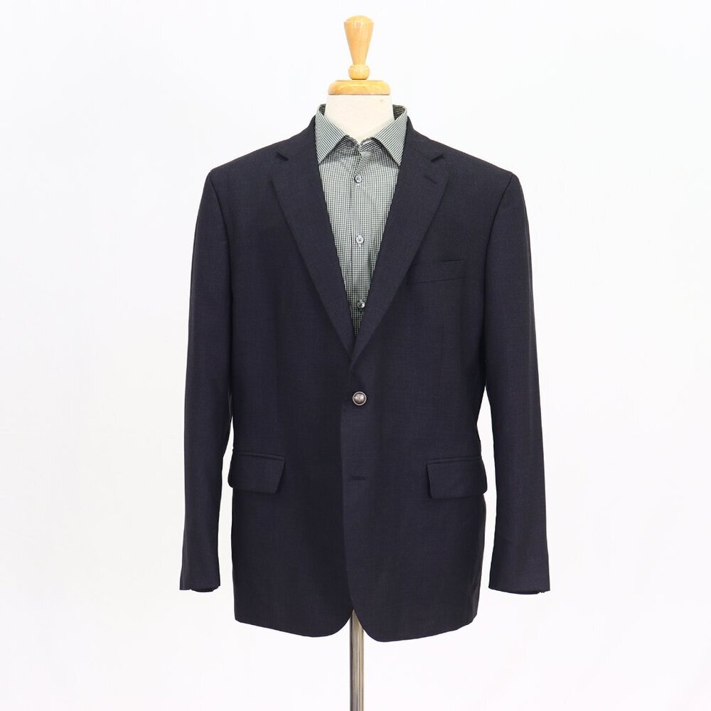 Stafford 48R Gray Solid 2-Button Sport Coat Blazer Jacket T355